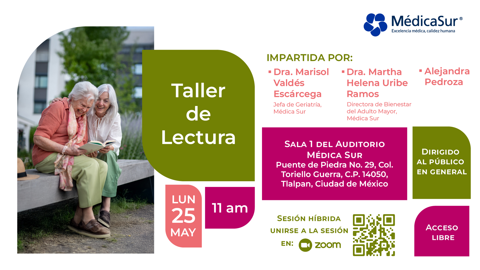 Club de Lectura del adulto mayor